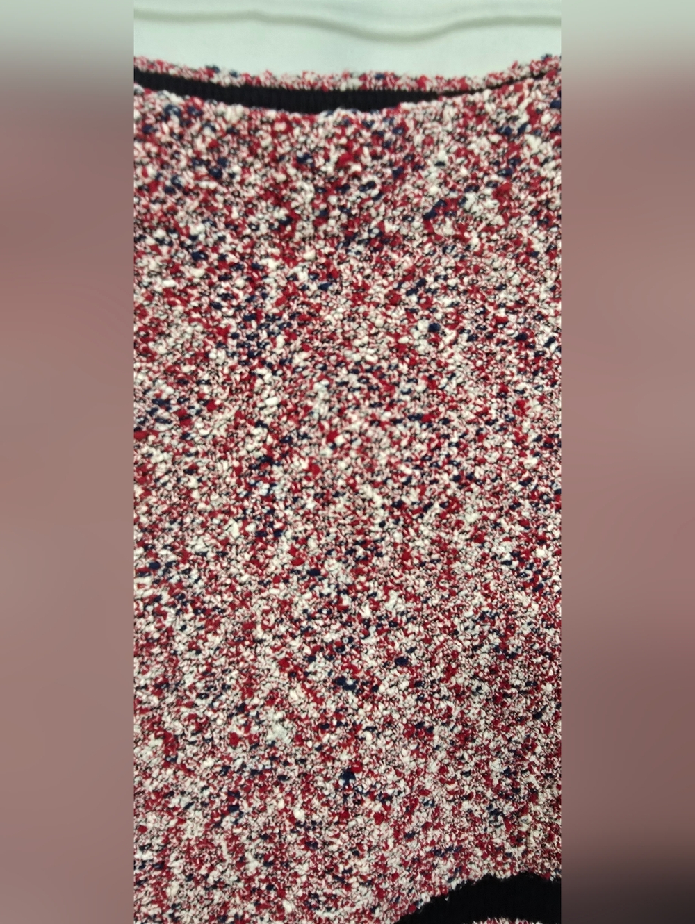 Rag & Bone L Halstead boucle varsity skirt runway tweed, pull up, elastic waist - Picture 6 of 8